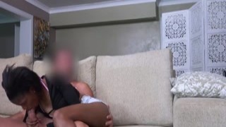 African Casting - Black Amateur Babe First Time Fucked On Camera By BWC