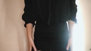 black1cat12 - Girl Changes Panties and Caresses Herself