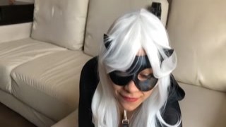 Loly Lips - Black Cat Was Caught and Fucked in Mouth