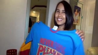 Cute Thai MILF wife in homemade sex tape