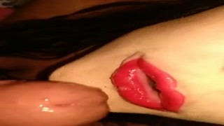 Alyssa Quinn - Sexy Girl with Braces gives Sloppy Close up Blowjob (Cumshot on Braces) POV