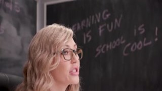 Big tits teacher ass fucked by student