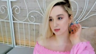 Blonde Beauty Simmers Inside And Explode