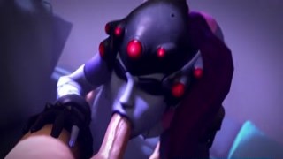 Bitches from Games Gets a Huge Thick Dick in Their Little Mouth