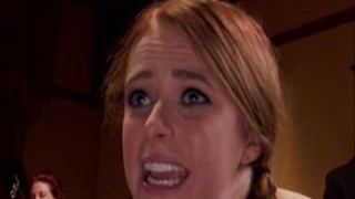 Two slaves get anal at bdsm orgy party