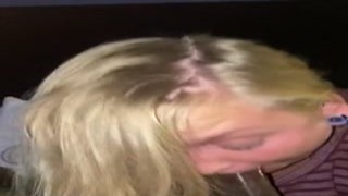 Slutty Freshman Blonde Being Kinky 23