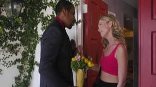 Blonde babe fucked by bbc and squirts