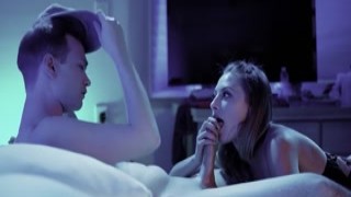 Brunette babe lets a nerd guy fucks her