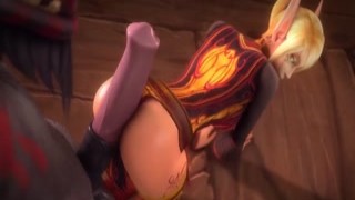 World of Warcraft Hot Blood Elf Enjoy Sex - Compilation