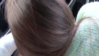 She always suck my cock on a trip