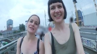 Exhibitionists Delfine & Sally B. Part 2