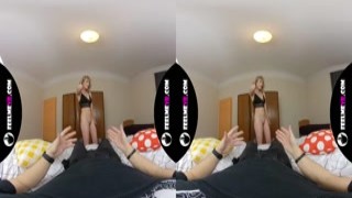 Limona in virtual reality video gets super fast orgasm