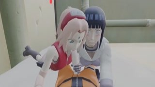 Amazing 3D teens working on big dick