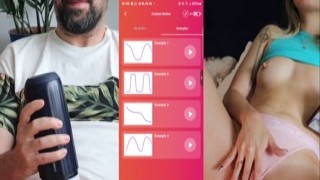 LaraJuicy - Made You Cum - Long Distance Orgasm - Svakom Flashlight Ft Larajuicy