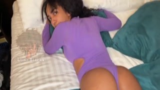 Luna Black - I Asked My Step-brothers Boyfriend for a Massage but He Ended up Giving Me a Creampie