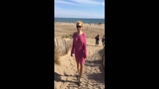 ElisaDreams - Flashing Naked On Truck Parking