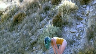 freckledRED - Spy Catches Girl Masturbating Outside