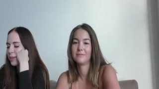 Nick Whitehard - Female cuckold girlfriend watches her girl suck dick